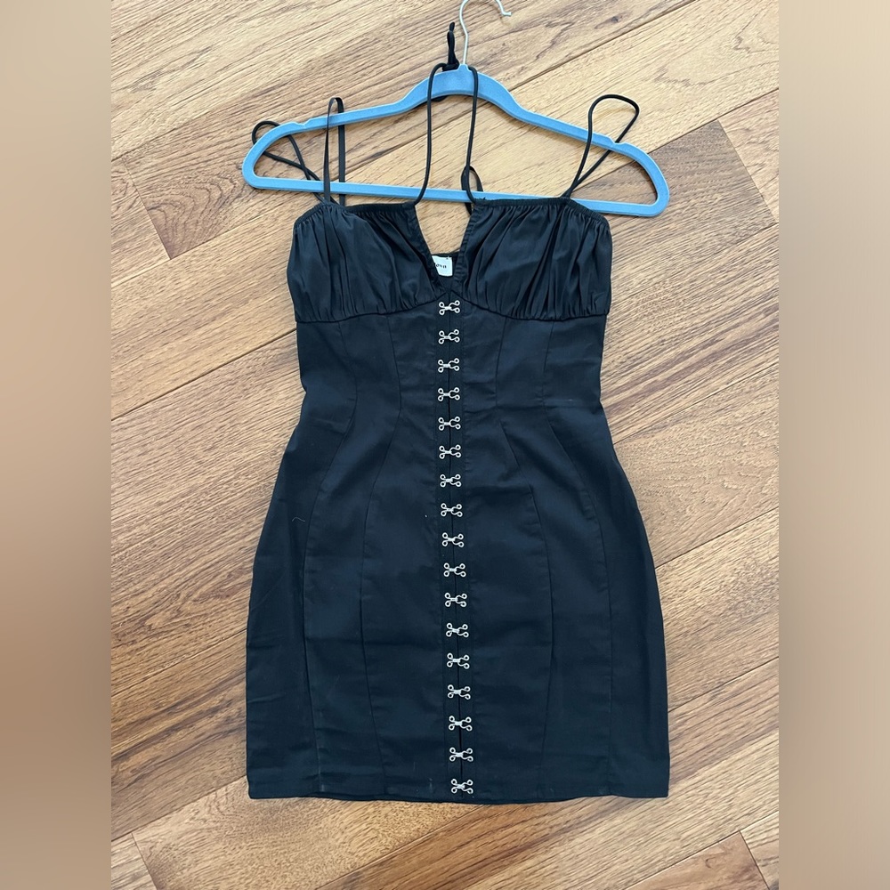 Superdown revolve black mini dress XS